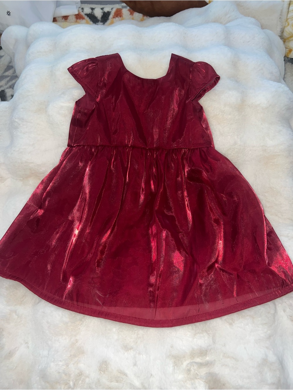 Girls Shimmery Burgundy Party Dress *** FLASHH SALEEE***